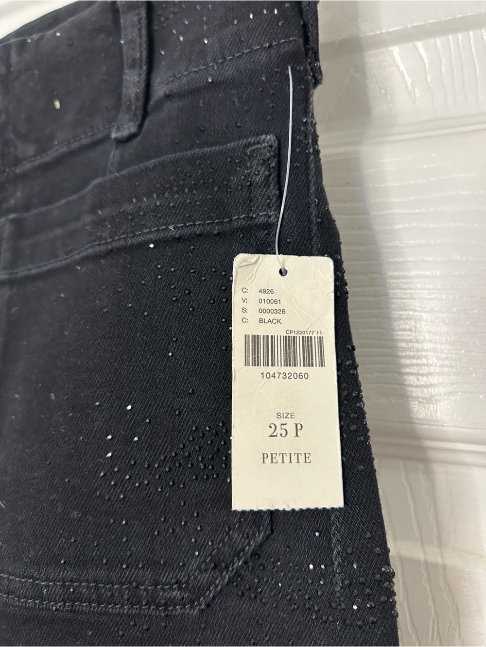 Maeve Colette Sparkle High-Rise Wide-Leg Cropped Jeans - Picture 9 of 16